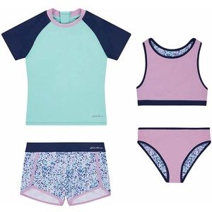 Eddie Bauer | Girls 4pc Reversible Swimsuit Size 10/12